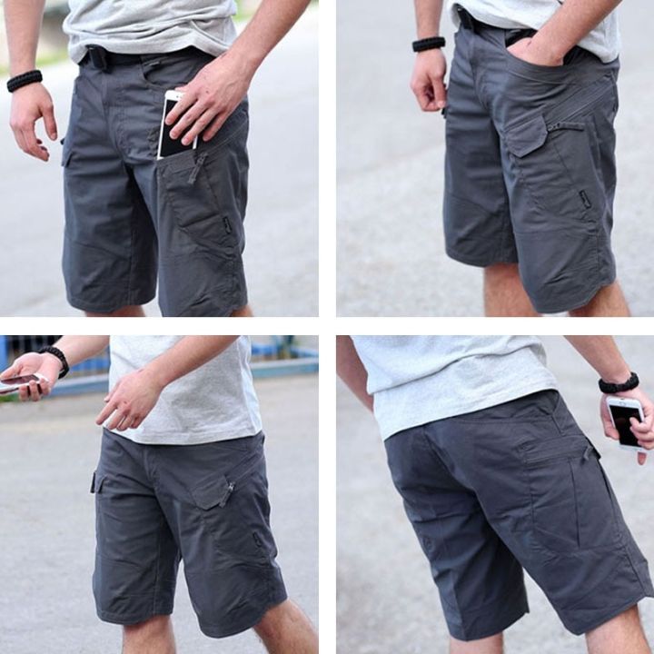 hot11-กางเกงขาสั้นทหารสำหรับผู้ชายในเมืองกางเกงเดินป่าไซส์ใหญ่พิเศษแห้งเร็วกันน้ำได้สำหรับกลางแจ้ง