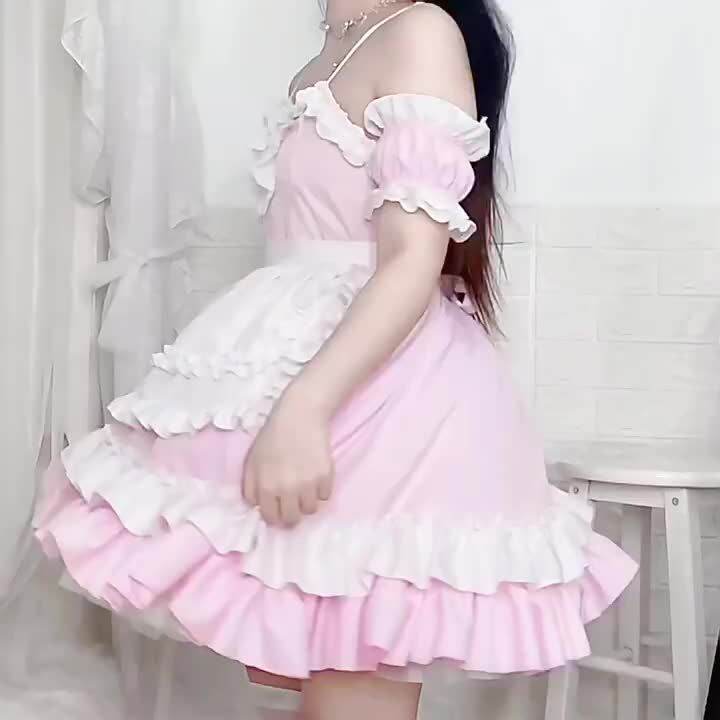 Cosplay ผู้หญิงอะนิเมะคอสเพลย์แม่บ้าน lolita ชุดเดรสคาเฟ่ชุดเมดเซ็กซี่ ...