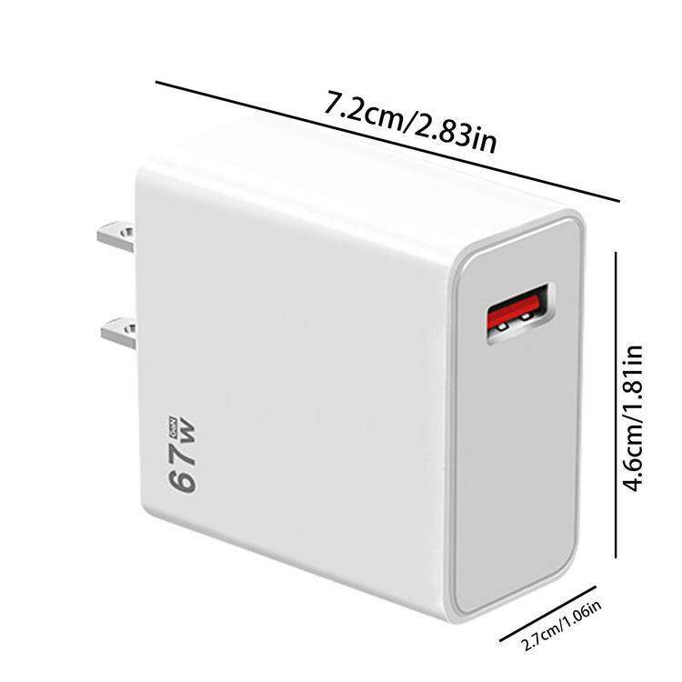 USB C Charger 67W USB C Power Adapter QC 5.0 Super Fast Charging Wall