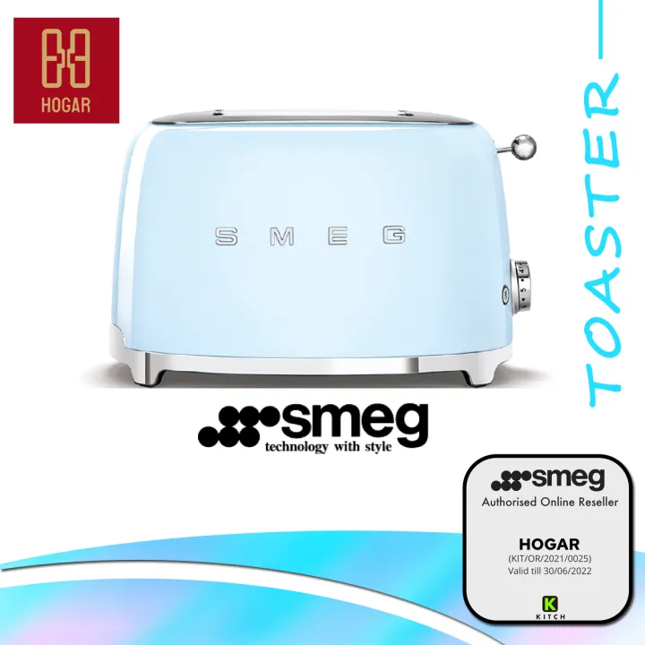 Smeg Toaster Black TSF01 Bread Toaster Retro Toaster Pembakar