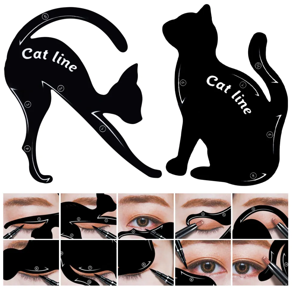 Printable Cat Eye Makeup Stencil | Saubhaya Makeup