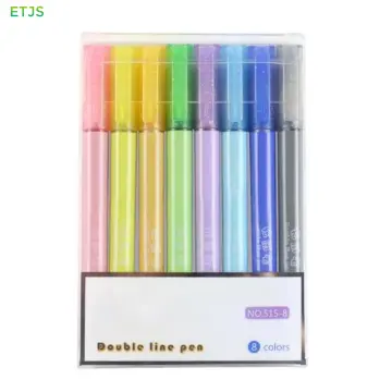 Glitter Pens Outline Marker Pens, Gifts For Teenage Girls, 12 Colours  Metallic Double Line Outline Pens For Scrapbook, Stocking Fillers For  Girls, Chr