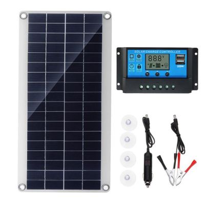 300W Flexible Solar Panel Solar Cells for Car RV Boat Home Roof Van Camping Solar Battery, Solar Controller Module