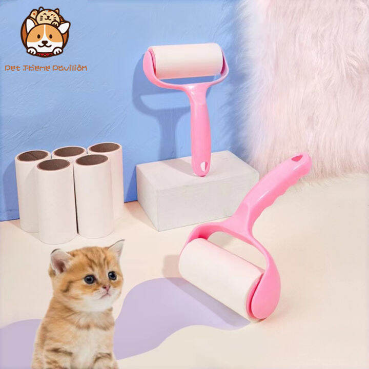 sticky-pet-fur-cleaner-hair-roller-with-cover-clothes-cleaning-dust