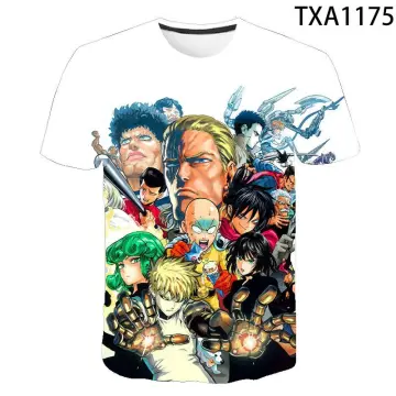 Anime One Punch Man 3D T Shirt Women Men Boys Girls Summer Short