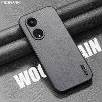 NORVIK เคสนุ่มหนังสไตล์ธุรกิจใหม่ทำจากวัสดุจากธรรมชาติ TPU ลายไม้เคสโทรศัพท์สีเทาสำหรับ OPPO Reno 10 8T 8 7 6 5 A78 A58 A77 A94 A53 A33 A9 A5ค้นหา X5 X3 Pro + Pro Plus 4G 5G n17-1ฝาครอบด้านหลังเคสระบายความร้อนกันกระแทก