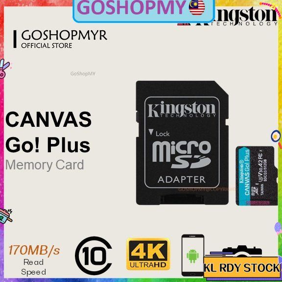 Memoria microSD 512GB Kingston Canvas Go! Plus 170 MB/s (SDCG3