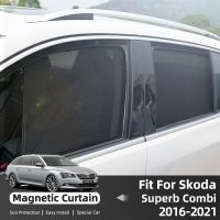 hot【DT】 Skoda B8 2016-2023 Magnetic Car Sunshade Shield Front Windshield Frame Curtain Rear Side Window