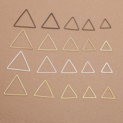 【YF】 Latão Conectores Triângulo para Brincos Fazer Descobertas Jóias Componentes Acessórios Handmade peças 20PCs por lote 0215