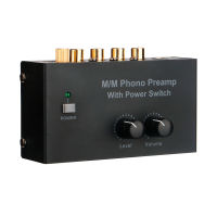 Pre Amp PP500ยางสีดำสำหรับเล่นด้านหน้าเครื่องขยายสัญญาณโทรศัพท์เครื่องขยายเสียงเทิร์นเทเบิ้ล