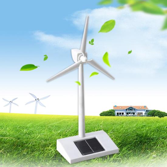 Solar powered windmill early educational toy rotatable 3d teaching - ảnh sản phẩm 3