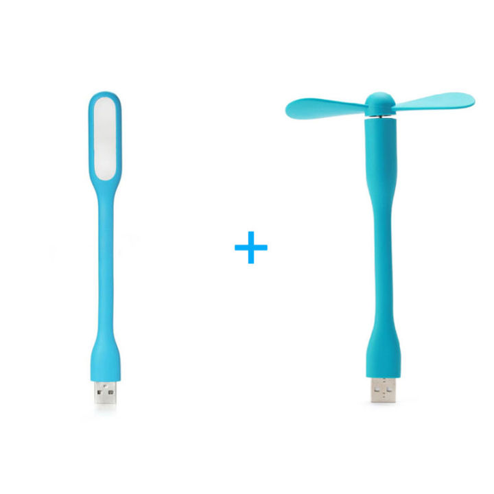 2016 Creative USB Fan Flexible Portable Mini Fan and USB LED Light Lamp For Xiaomi &amp;Notebook&amp;Computer Summer Gadget