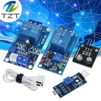 TZT 5V 12V Light Control Switch Photoresistor Relay Module Detection Sensor 10A brightness Automatic Control Module For Arduino