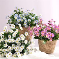 【DT】 hot  simulation chrysanthemum daisy bouquet Dutch chrysanthemum Poseidon living room decorations Photography props fake flowers