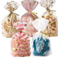 50Pcs Plume Plastic Bag Easter Birthday Party Candy And Sweets Gift Bags Natal Present Anniversaire Gift Wrapping Gift Wrapping  Bags