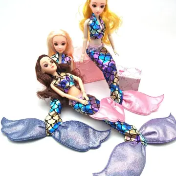 Fashion Costume Dress for Barbie Doll Outfits Clothing Mermaid Fishtail  Party Gown 1/6 Dolls Accessories Kids DIY Toys Gift - AliExpress