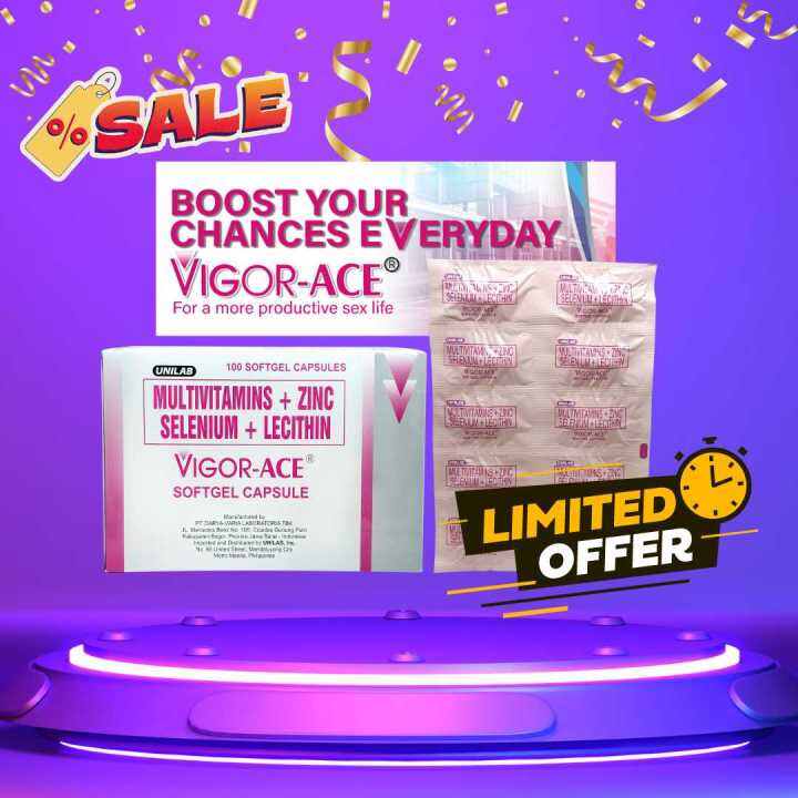 VigorACE Multivitamins + Zinc + Selenium + Lecithin Lazada PH