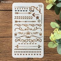 1Pcs A6 Geometry Flag 19 DIY Craft Layering Stencils Wall Painting Scrapbooking Stamping Embossing Album Paper Card Template