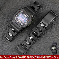 สายนาฬิกาเหล็กพลาสติกคุณภาพสูงสำหรับสายนาฬิกาพลาสติกคอมโพสิต CASIO DW5600 DW6900GWM5610สาย GA2100m Series