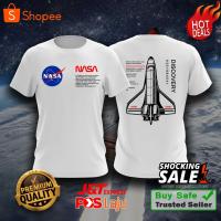 （Can Customizable）✨PREMIUM ✨ T-Shirt NASA Discovery Mission -&amp;gt;White Colour（Adult and Childrens Sizes）