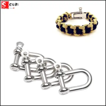 Adjustable D Shackles Buckle Shaped Alloy Shackles Paracord Buckles  Paracord Bracelet Buckles Survival Paracord Buckle