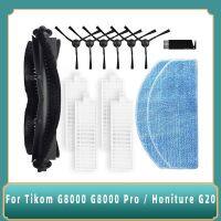 【lz】▥❀✤  Para Tikom G8000 G8000 Pro / Honiture G20 Escova Lado Principal Robô Aspirador de Pó Hepa Filtro Mop Acessórios Kit Peça De Reposição