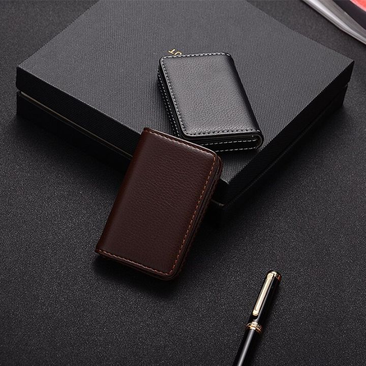 free-custom-letters-creative-business-card-case-pu-leather-gift-business-card-case-card-holders