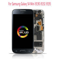 Sinbeda Amoled โทรศัพท์มือถือ4.3 "สำหรับ Samsung Galaxy S4 Mini I9190 I9195 I9192หน้าจอสัมผัสแอลซีดีกรอบประกอบ