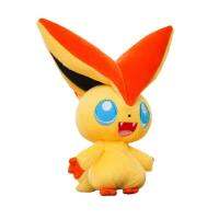 โมเดลตุ๊กตาทหารของเล่นสำหรับเด็ก Tepig Victini Kado Ulang Tahun ขนาด20ซม. การตกแต่งบ้านหมอนนุ่มของเล่นยัดไส้ Victini ตุ๊กตาน่าดึงดูดนอนเบาะรองหลังกวางตุ๊กตาหนานุ่ม