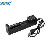 SOEC Universal 1 Slot USB Battery Charger Adapter เครื่องชาร์จแบบชาร์จไฟได้สำหรับ18650 18500 14500