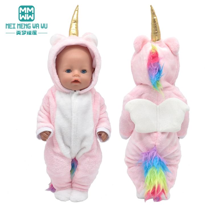 doll-clothes-for-43-cm-toy-new-born-doll-and-american-doll-casual-crawling-clothes-baby-cartoon-suits