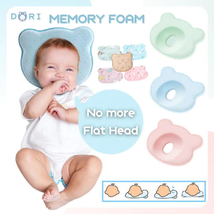 【Dori】 Organic Head Shaping Pillow Pure Cotton Washable Memory Foam