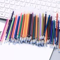 แท่งเติมปากกาหมึกเจลลูกลื่นสี100สีกากเพชรหลากสีสำหรับเติมเจลทาเล็บปากกาหมึกกราฟฟิตี้