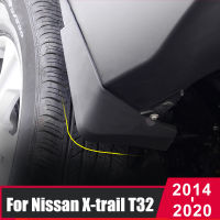 รถ Mudflaps Splash Guards รถ Mud Flaps สำหรับ Nissan X-Trail T32 Mudguards Fender 2014-2017 2018 2019 2020ด้านหน้าและด้านหลัง Protector