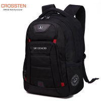 Crossten New Swiss-Multifunctional Water ResistanTravel Bags 15-17 inch Laptop Backpack Super Durable large capacity School bag