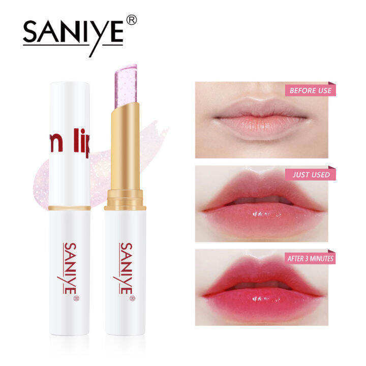 SANIYE Lip Tint Transparent Gold Leaf Moisturizing Lipstick ...