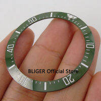 High Quality 39.7Mm Green Ceramic Bezel White Marks Watch Bezel Insert Fit SEA Mens Watch BB22