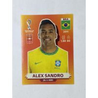 Alex Sandro สติ๊กเกอร์สะสม ฟุตบอลโลก world cup 2022 Brazil Brasil ของสะสมทีมฟุตบอล บราซิล