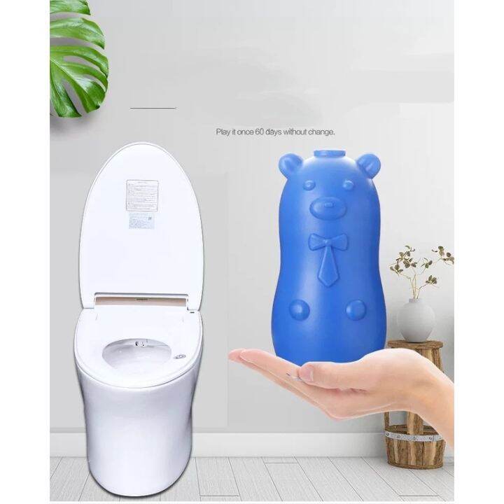 [Kelvin Online Preferred] toilet cleaner gel blue bear Bathroom Bubble ...