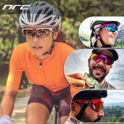แว่นตาโฟโตโครมิคการขี่จักรยานสำหรับผู้ชาย2023 NRC P-Ride จักรยานเสือภูเขาแว่นตากันแดดกีฬานักปั่น MTB แว่นตาขี่จักรยานสำหรับผู้ชาย
