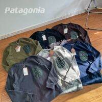 Patagonia Sweter Saku ซิปคอกลมผ้าฟลีซฉลากขนาดเล็กกลางแจ้งโลโก้ PATAP-6สำหรับผู้ชายและผู้หญิงสไตล์เดียวกัน