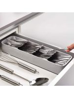 Kitchen Tool Drawer Storage Box Cutlery Utensils Drawers Organizer Plastic Tray Tableware Box Knife Fork Spoon Divider Container