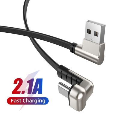 [HOT RUXMMMLHJ 566] USB 180องศา C สายเคเบิลสำหรับ Xiaomi USB Samsung USB 2.1A C ชาร์จโทรศัพท์ได้อย่างรวดเร็วสายไฟสำหรับ Huawei P40 Pro Type C สายชาร์จ USB USB C