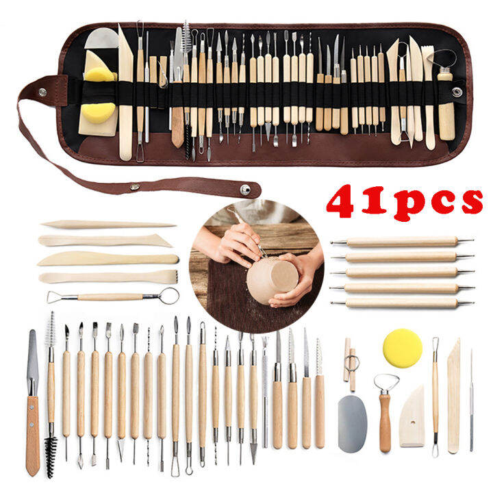 41pcs DIY Clay Pottery Tool Set Drill Pen Ceramics Sculpting Carving