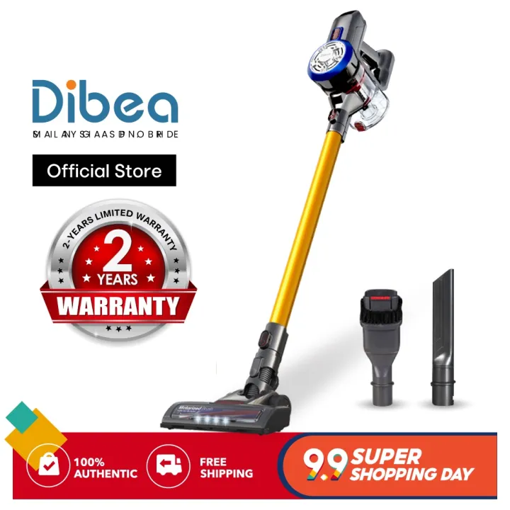 READY STOCK NOW Dibea D18 Cordless Vacuum Cleaner Handheld Stick Led