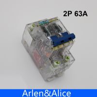 【YF】 2P 63A Transparent case Mini Circuit breaker MCB DP