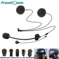 Freedconn Motorcycle Intercom Accessories Soft &amp; Hard Earphone Mic for TCOM-SCVB FDC-01VB COLO T-MAX T-REX Full Face Helmet