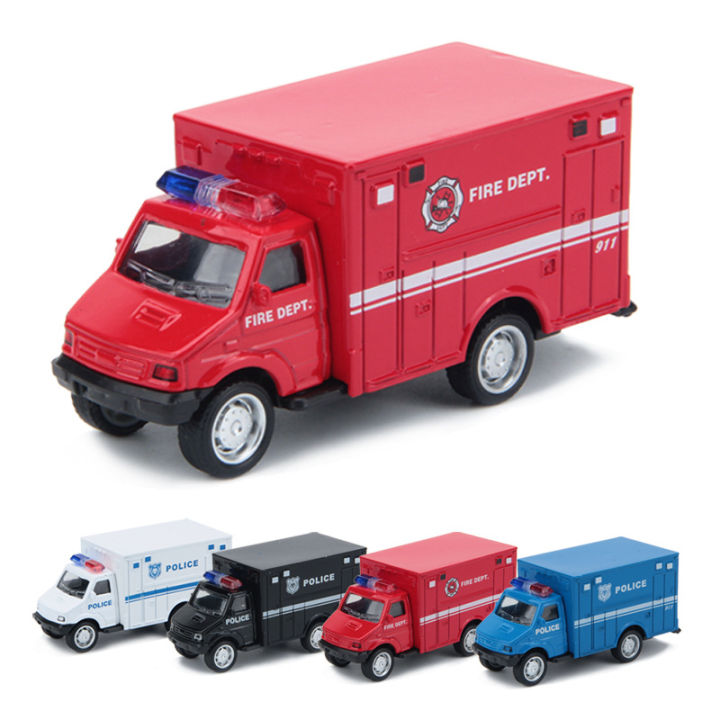 รถของเล่นเด็ก-กล่องรถตำรวจอเมริกันโลหะผสมจัดหาโดยตรงจากโรงงาน-รถบ้าน-ปรับแต่งได้-logo