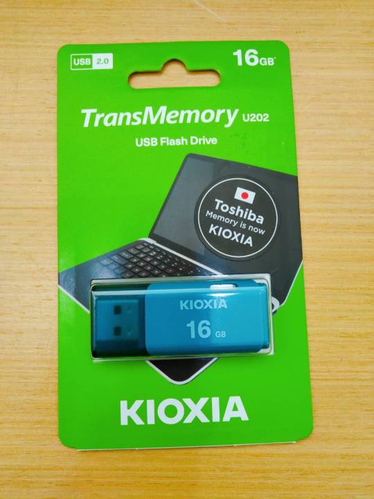 Kioxia U202 USB 2.0 16GB (Light Blue) Flash Drive ของแท้