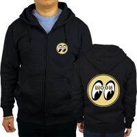 สไตล์ตามท้องถนน Mooneyes Masculino Lua Equipado Clássico Logotipo Hoody Preto Algodão Modúa Nico Presente Maior Tamanho